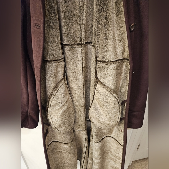 NWT - Gallery Faux Fur "Chocolate - Heather" Long Winter Coat - Size 1X - Picture 5 of 12